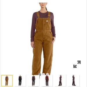 Carhartt LooseFit Weathered Duck insulated Biberall NWT size regular 2x